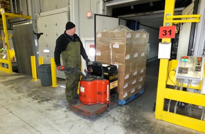 A drive-through dock set up improves both food safety and security because security seals are only broken inside facilities.