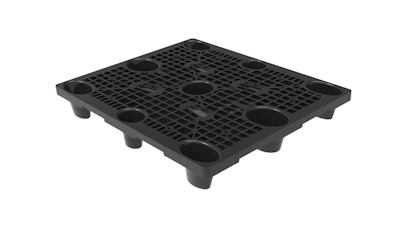 ORBIS Corporation's new XpressPal Grocery pallet features an upgraded round leg design and slip-proof surface texture.