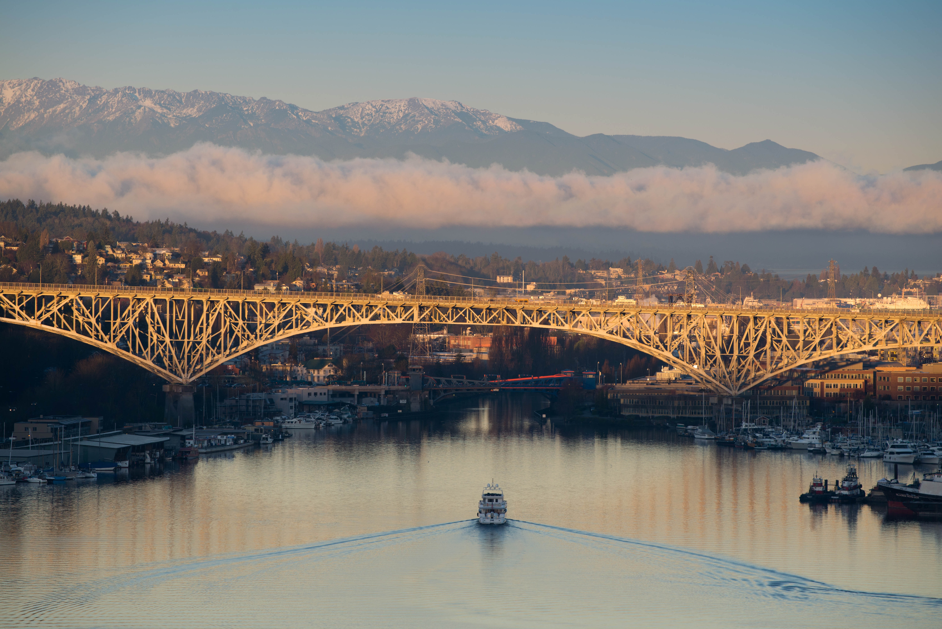Architecture Aurora Bridge Boats 23383