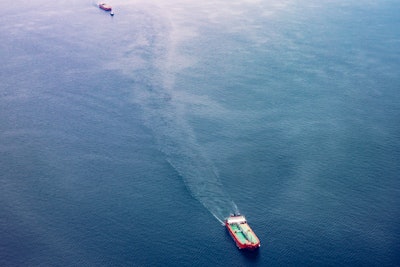 Blue Bulk Carrier Cargo Ship 972939