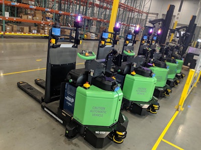 Vecna Robotics Team Of Pallet Jacks