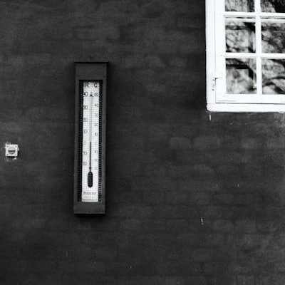 Grayscale Photography Of Thermometer On Wall 2968789