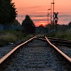 Shallow Focus Photography Of Railway During Sunset 892541