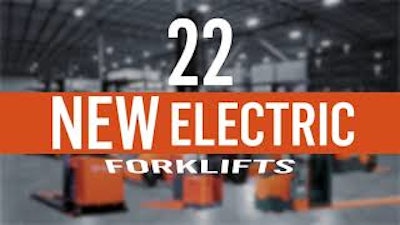Toyota 22 New Electric Forklifts