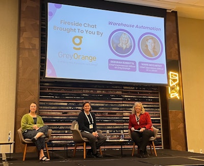 GreyOrange fireside chat featuring Marie McCarthy.