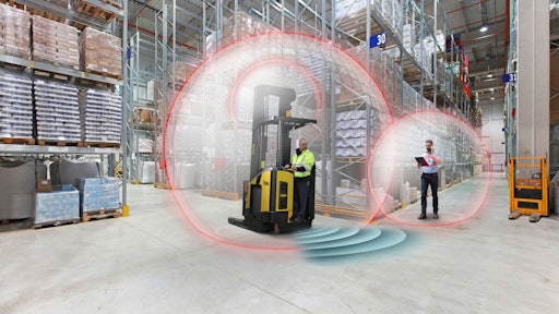 Yale Forklift In Warehouse