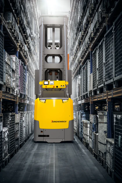 Automated Guided Vehicle High-Rack Stacker | Supply & Demand Chain ...