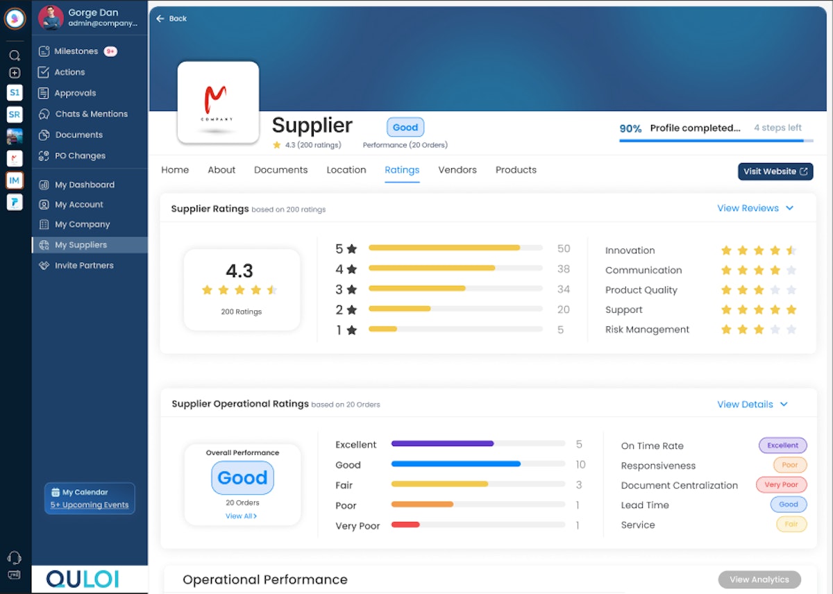 Supplier Management Module to Enhance BuyerSupplier Collaboration
