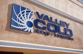 V Alley Cold Storage Sign