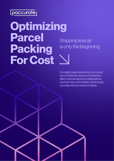 Optimizing Parcel Packing For Cost New Cover 2024