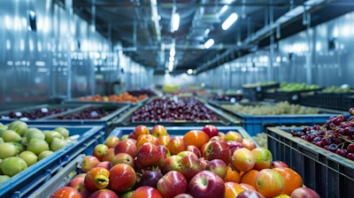 Perishables in storage.
