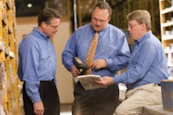 The key players discuss Ware-Pak's strategy. Pictured from left to right: Keith Shay, president, Ware-Pak; Carl Brewer, president, IWS; Mark Plechaty, CEO, Ware-Pak.