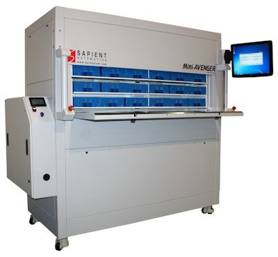 Multi-use Mini Avenger unit can be dedicated to a work station or area or rotated for replenishment, kitting, consolidation, buffer or pick-and-pass applications.