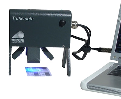 Webscan Inc.’s TruCheck 2D UV verifies invisible 2D bar codes that are visible only under UV light.