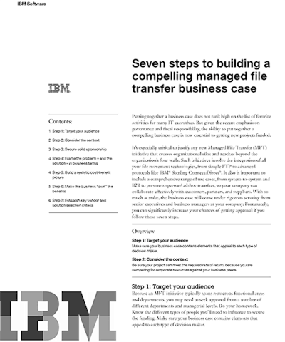 Seven Steps Build Business Case