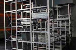 Hannibal Industries’ Metalsistem Mezzanine features both the UNIRACK and Super 1-2-3 shelving products.