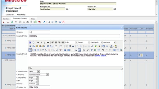 Aras Requirements Management solution provides next-generation requirements management functionality.
