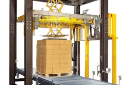 ITW Muller's Octopus ‘S’ Series features a load stabilizer, new load lift conveyer and the No Touch No Tail (NT²) seaming device.