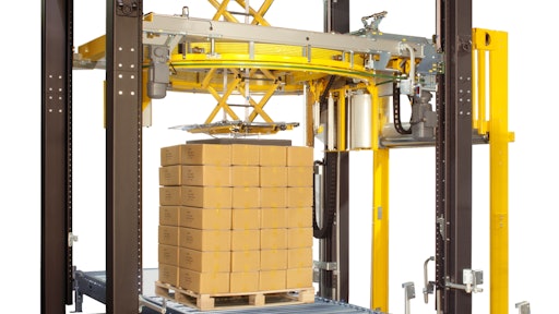 ITW Muller's Octopus ‘S’ Series features a load stabilizer, new load lift conveyer and the No Touch No Tail (NT²) seaming device.