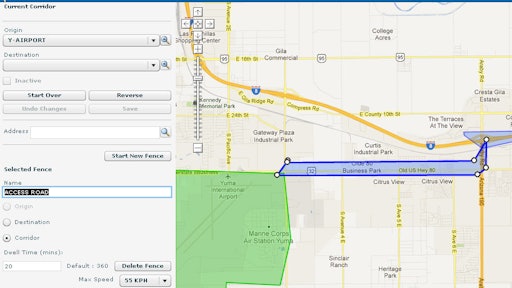 SMTS enables you to determine your cargo routes by drawing “geo-fences” on a map