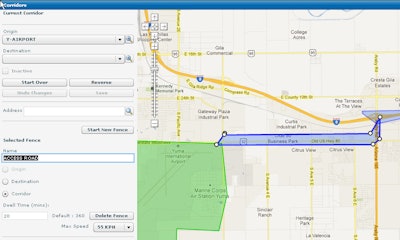 SMTS enables you to determine your cargo routes by drawing “geo-fences” on a map
