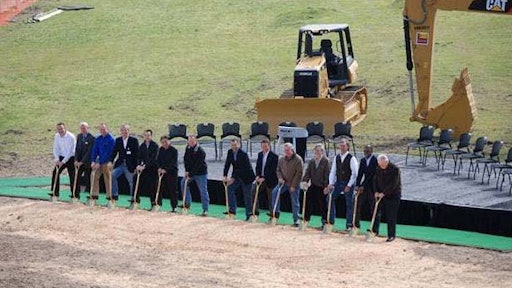 Mitsubishi Caterpillar Forklift America Inc. executives and special guests broke ground on a project that will add more production and assembly capabilities to MCFA’s manufacturing facility in Houston.
