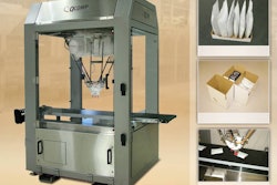 QComp Technologies’ High Speed Pick & Pack robot solution packs cases in horizontal or vertical package configurations.