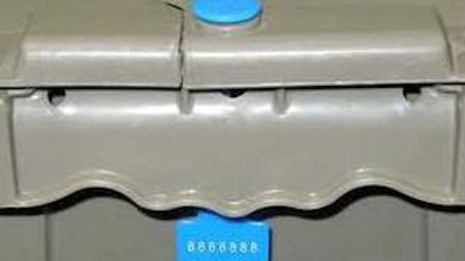 Cambridge Security Seals’s Strapless Tote Seal (product # CSS-STS) seals a tote without a strap, eliminating the most common source of seal-breakage in high-impact sealed tote environments.