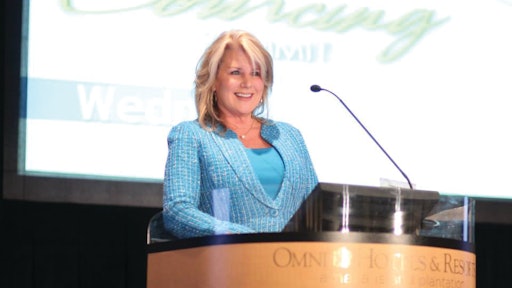 SIG’s President and CEO Dawn Tiura Evans kicked off the organization’s Spring Global Sourcing Summit last month at the Omni Amelia Island Plantation in Amelia Island, Fla.