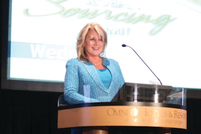 SIG’s President and CEO Dawn Tiura Evans kicked off the organization’s Spring Global Sourcing Summit last month at the Omni Amelia Island Plantation in Amelia Island, Fla.