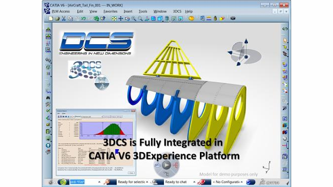 3DCS is fully integrated into Dassault Systemes CATIA V6 3DExperience Platform as a comprehensive dimensional analysis and variation control solution. (PRNewsFoto/Dimensional Control Systems)