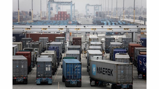 FILE - The ports of Los Angeles (pictured) and Long Beach, which form the largest port complex in the Western Hemisphere, reported a 37 percent jump in container imports from a year earlier, when both ports slowed to a crawl amid protracted labor negotiations. (AP Photo/Nick Ut, File)