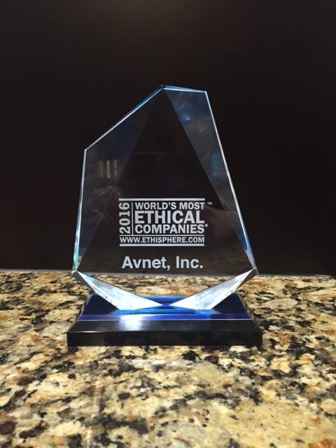 Avnet Named 2016 World’s Most Ethical Company By Ethisphere Institute ...