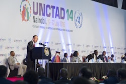 United Nations Secretary-General Ban Ki-moon at the Opening Ceremony of UNCTAD 14 in Nairobi on July 17, 2016.