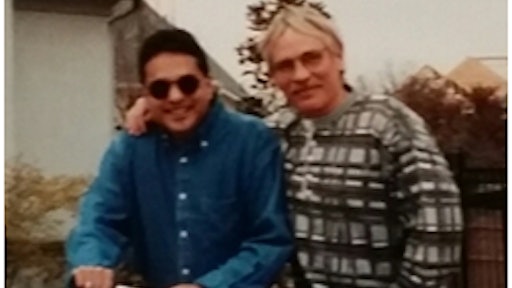 B.I.G. Logistics CEO Vinod Baliga and friend Bruce Ira Galbraith in 1997
