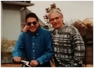 B.I.G. Logistics CEO Vinod Baliga and friend Bruce Ira Galbraith in 1997