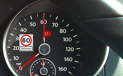 A new proposal would impose a nationwide limit by using an electronic device to cap speeds of newly made U.S. vehicles that weigh more than 26,000 pounds.