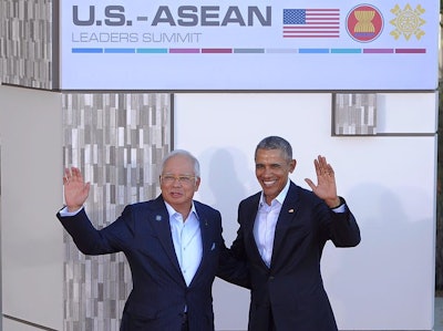 Malaysian Prime Minister Najib Razak (left) is seen with President Obama at the U.S.-Asean Leaders Summit in February.