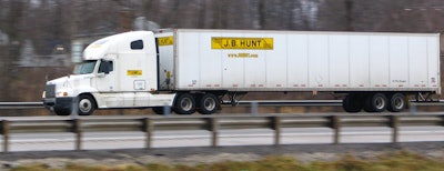 JB Hunt truck and trailer 597620760160b