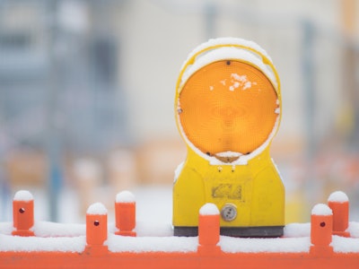 Roadblock Traffic Sign