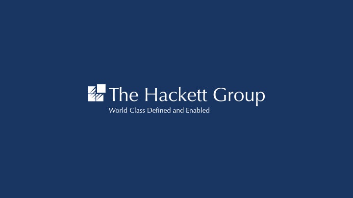 Global Business Services for Supply Chain and Commercial Operations Supply Demand Chain Executive