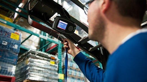 Operator Logging Into Raymondi Warehouse