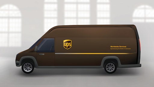 Artistic rendering of plug-in electric delivery truck