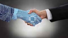 Artificial Intelligence In Procurement Handshake Business Deal
