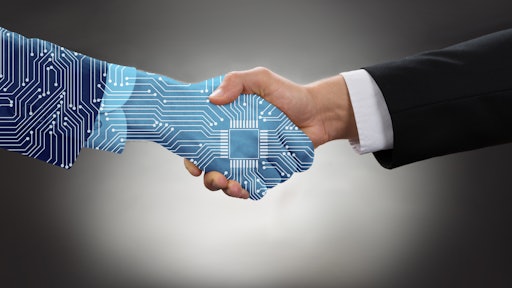 Artificial Intelligence In Procurement Handshake Business Deal