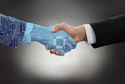 Artificial Intelligence In Procurement Handshake Business Deal