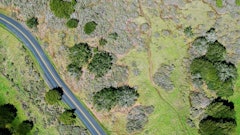 Drone View Aerial View Road Route Grass 1349483