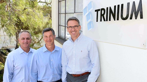 From left: Trinium Technologies’ Dennis Lane, Barry Assadi and Michael Thomas.