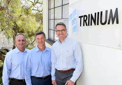 From left: Trinium Technologies’ Dennis Lane, Barry Assadi and Michael Thomas.