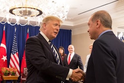 President Donald J. Trump and President Recep Tayyip Erdoğan of Turkey at the United Nations General Assembly.
